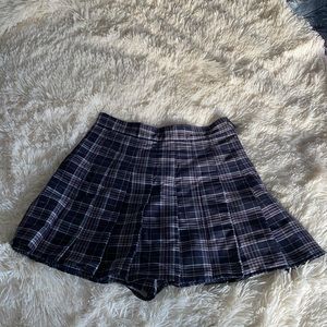 vintage looking plaid tennis skort